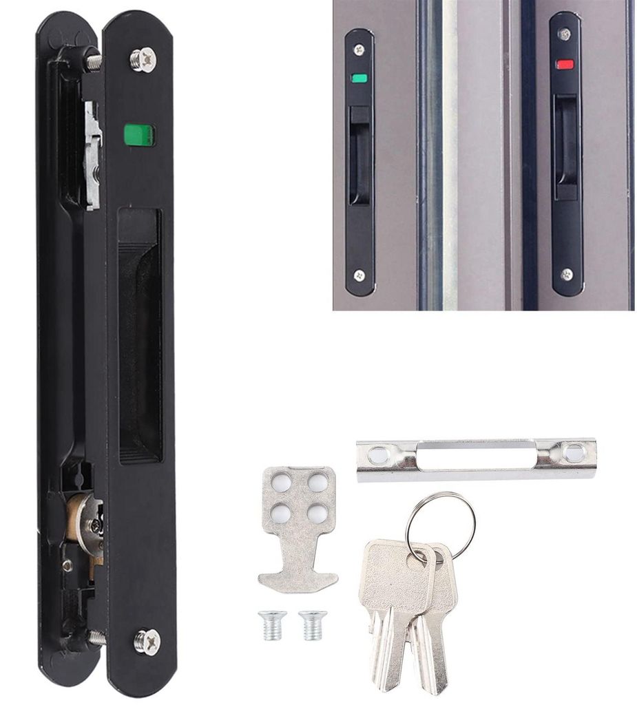 Hakenriegel für Schiebetüren, einseitiger Verriegelungsmechanismus, beweglicher Fensterhakenriegel, doppelseitiger Verriegelungsbolzen für Türe...