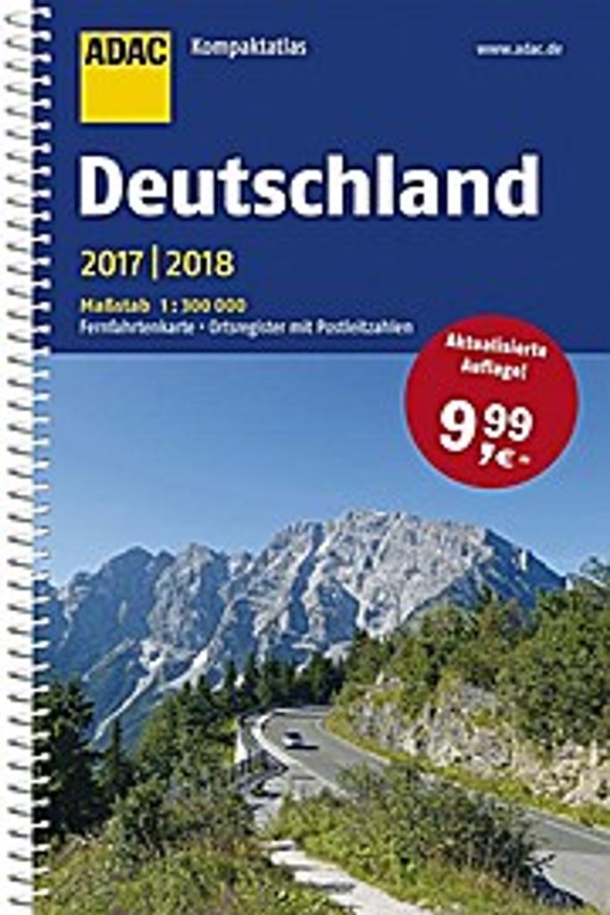 ADAC Kompaktatlas Deutschland 2017/2018 1:300 000