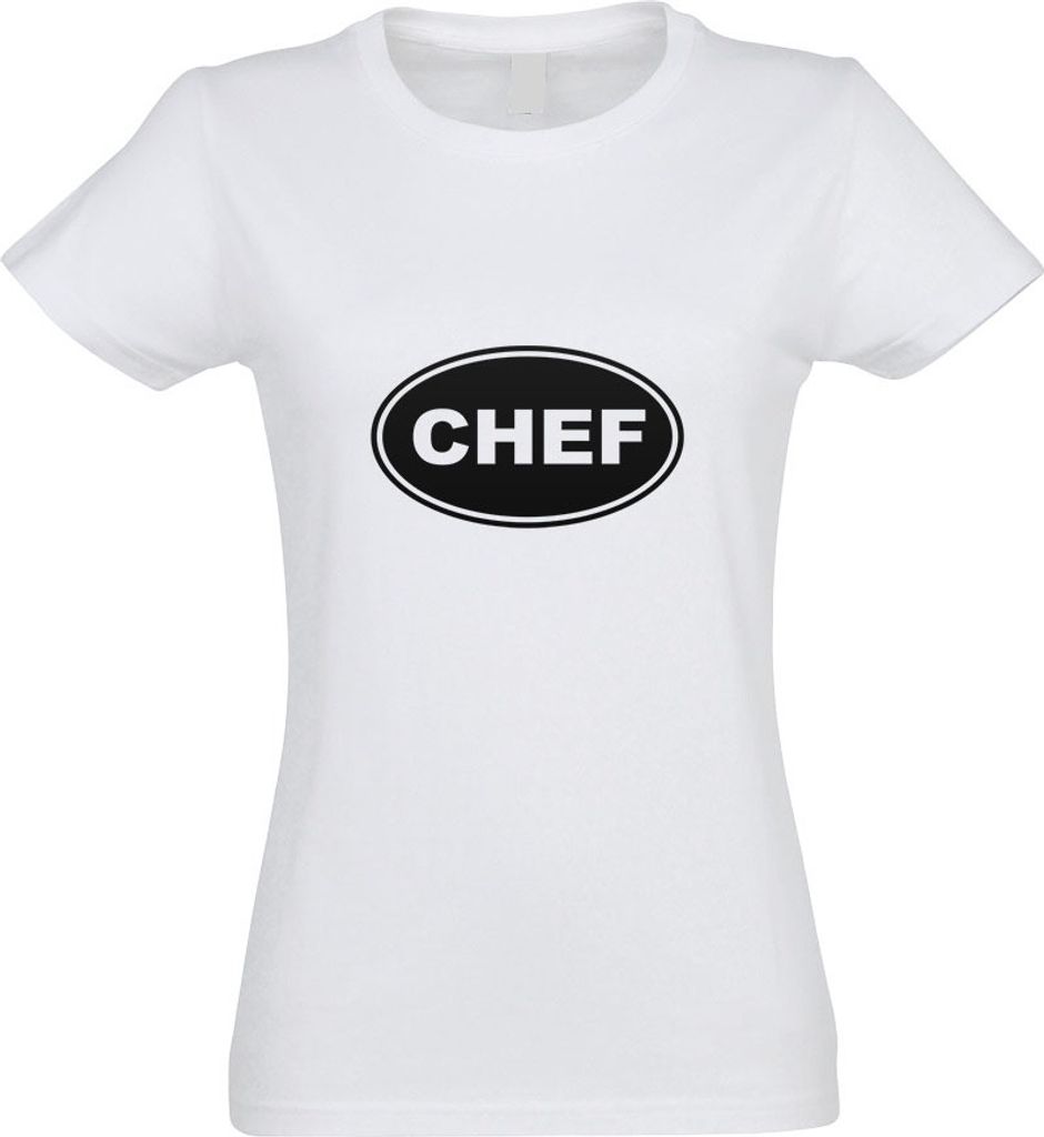 Kiwistar - T-Shirt tailliert - Damen - Weiss - Chef - mit Motiv Bedruckt - Funshirt Design - Sport - Freizeit - Damen - S