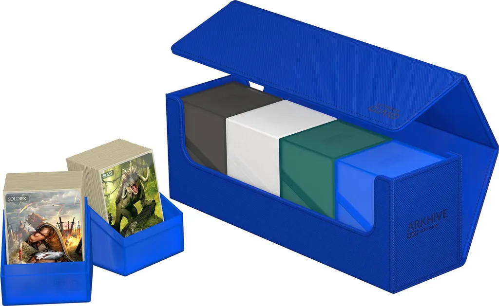 Arkhive 400+ Xenoskin Bleu : Coffret de Transport pour Decks de Cartes