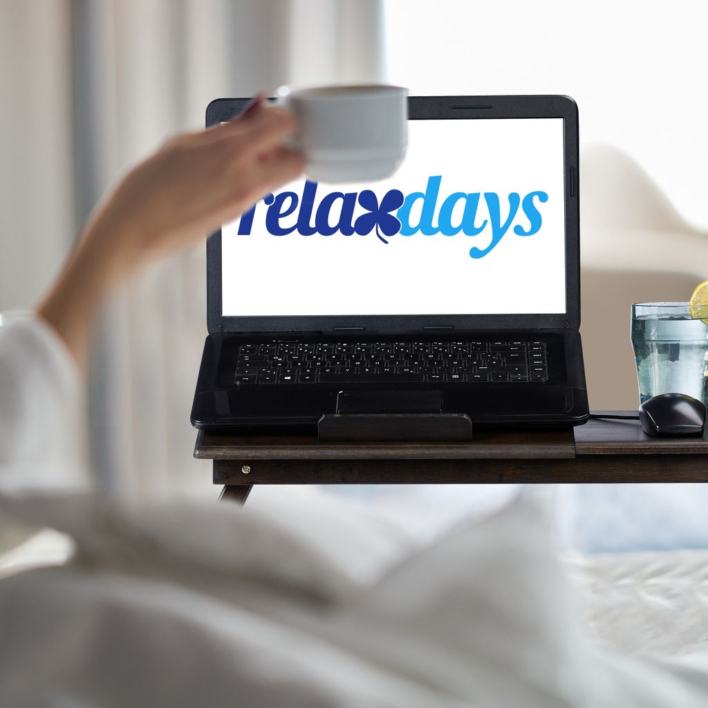 relaxdays Notebook-Betttablett braun Produktbild 3