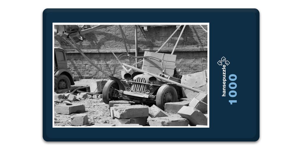 hansepuzzle 12900 - Krieg Puzzle, 1000 Teile, Orte, 60,0 x 46,0cm mit hochwertiger Aufbewahrung, Kartonbox und wiederverschließbarem Beutel