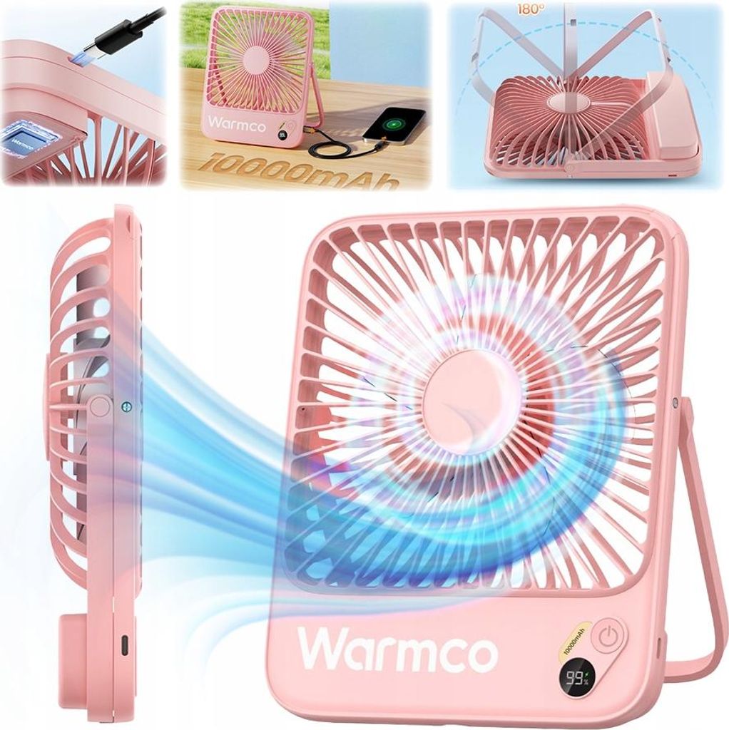 USB-Ventilator Leiser Mini-Tischventilator Camping Kühlung Produktbild 