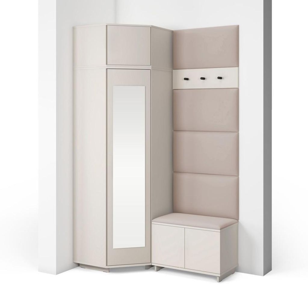Garderoben-Set Napoli Version 18: Eckschrank mit Produktbild 