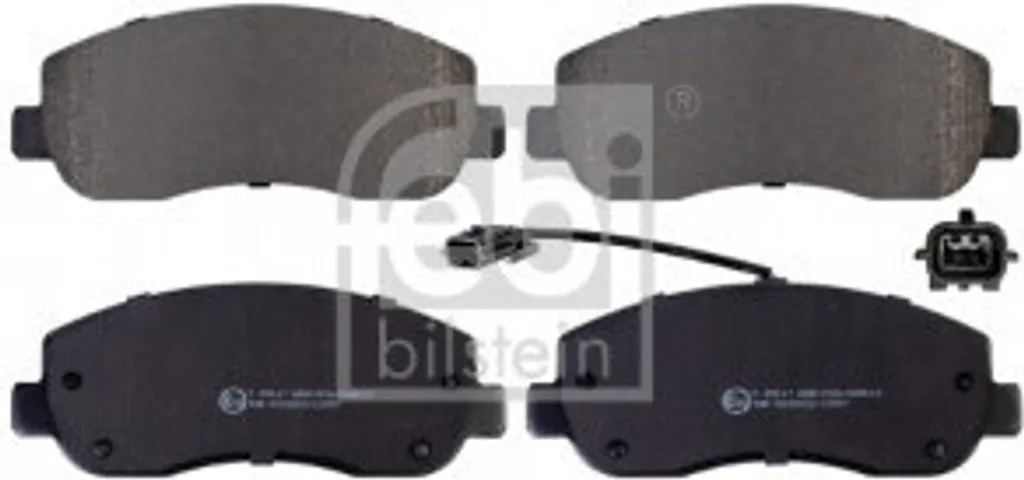 Stop bruits de freinage : Plaquettes FEBI 16845 pour Movano B (X62)