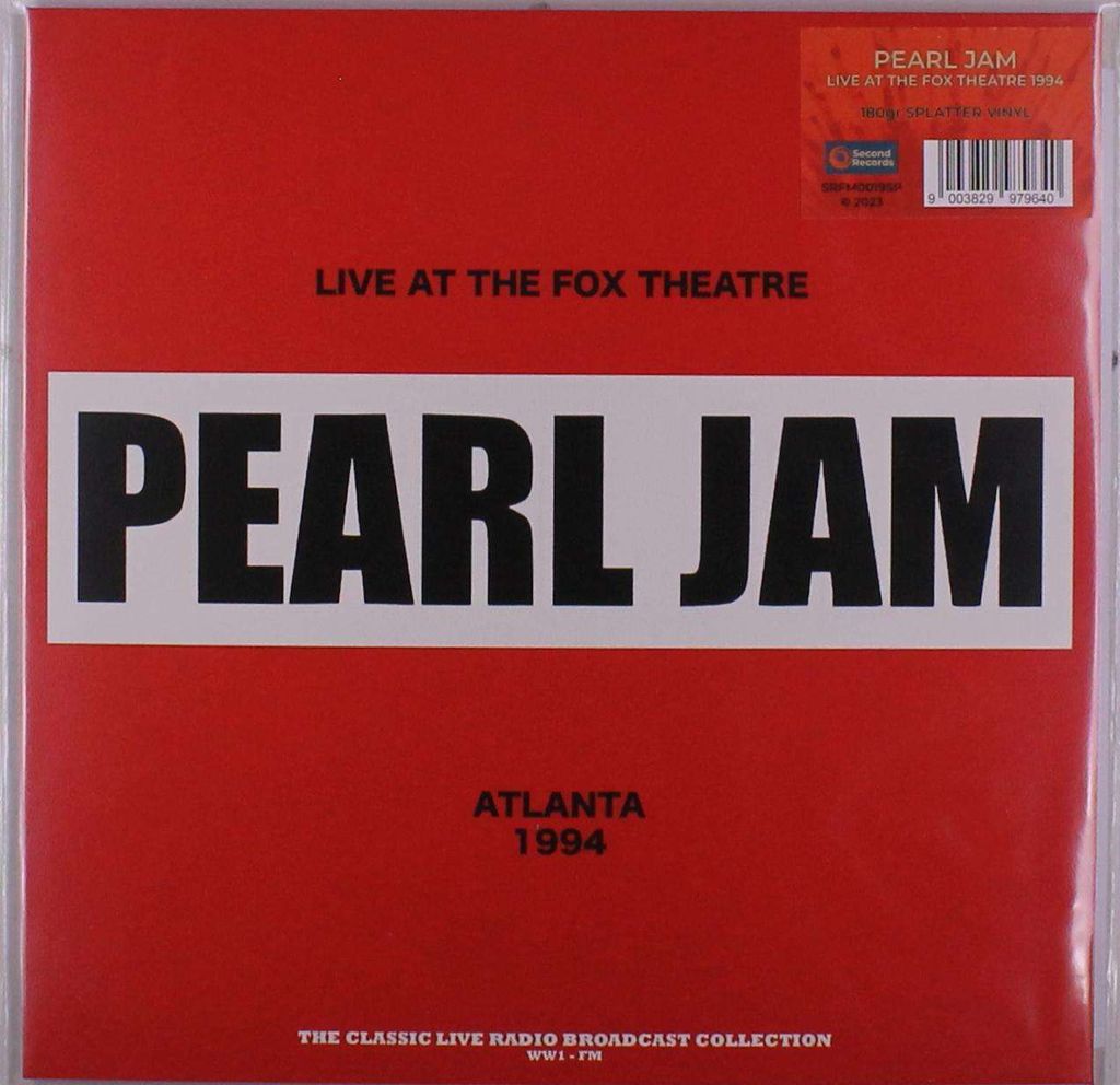 Pearl Jam: Live At The Fox Theatre, Atlanta 1994 (180g) (Red/Black Splatter Vinyl)