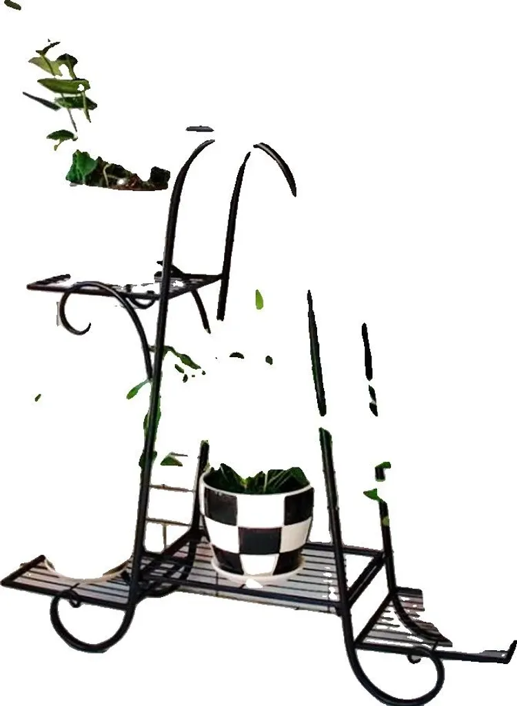 Support pour plantes anti-encombrement étagère fleurs stable et solide
