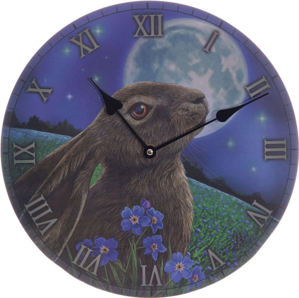 Wanduhr Hase u. Mond v. Lisa Parker Wanduhren Uhr Uhren Bilderuhren Bilduhr Kaninchen