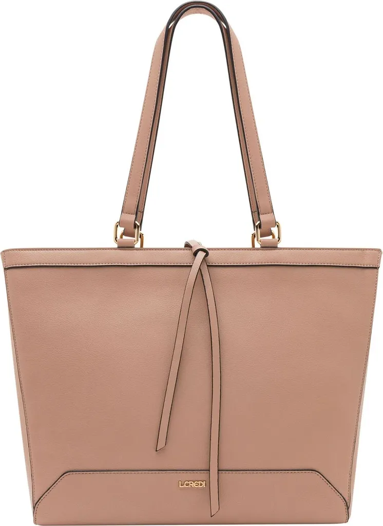 Sac Olga L.CREDI : fini le désordre avec ce grand shopper rose à épaule