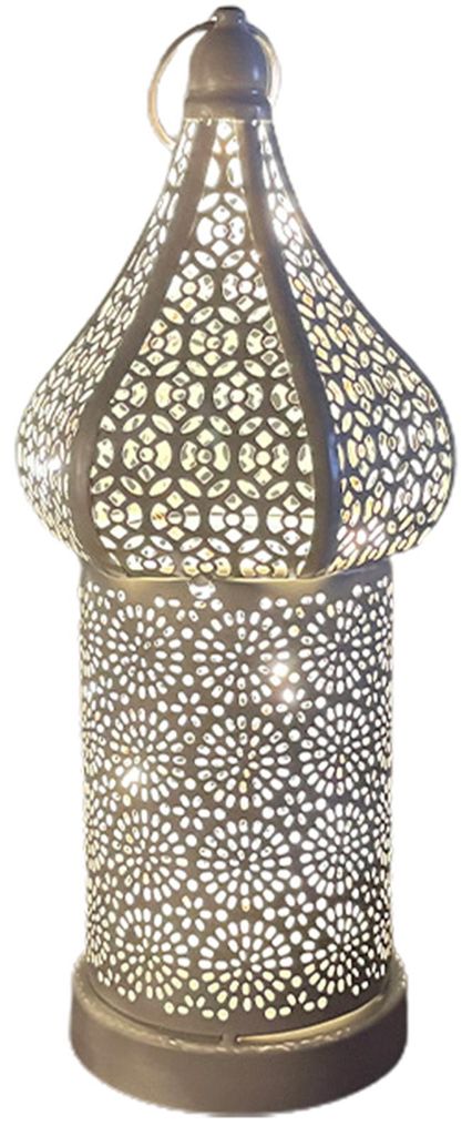 Dekorative Lampe, hohl, leuchtend, weißes Licht, LED-Windlampe, Haushaltsartikel