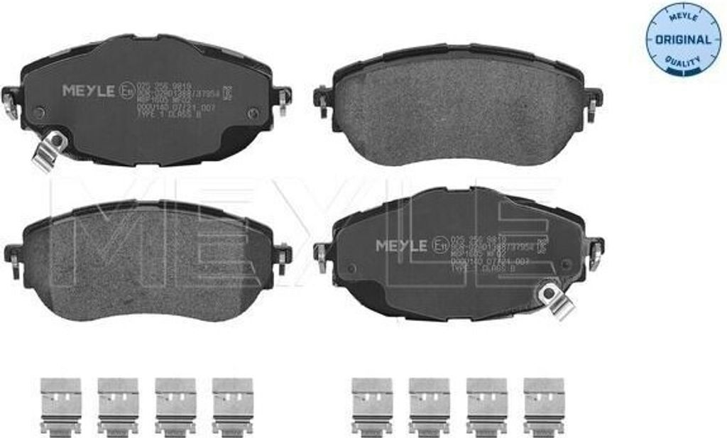 MEYLE 025 256 9819 - OE 04465 02391 Bremsbeläge, Vorne für Auris (E18), Corolla (E18)