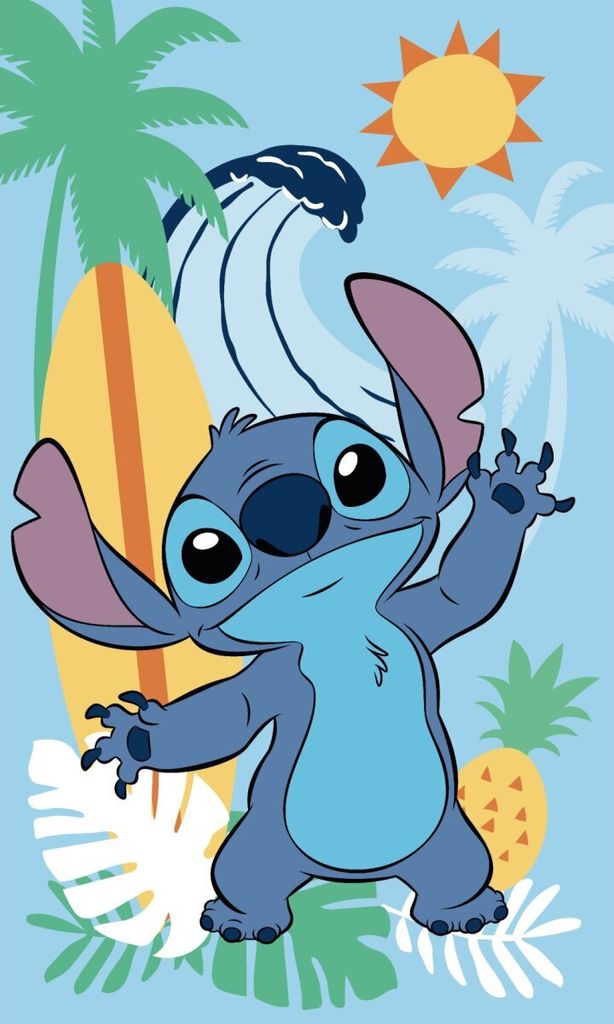 Asciugamano Lilo & Stitch 30x50 cm - Motivo ananas per Immagine del prodotto 