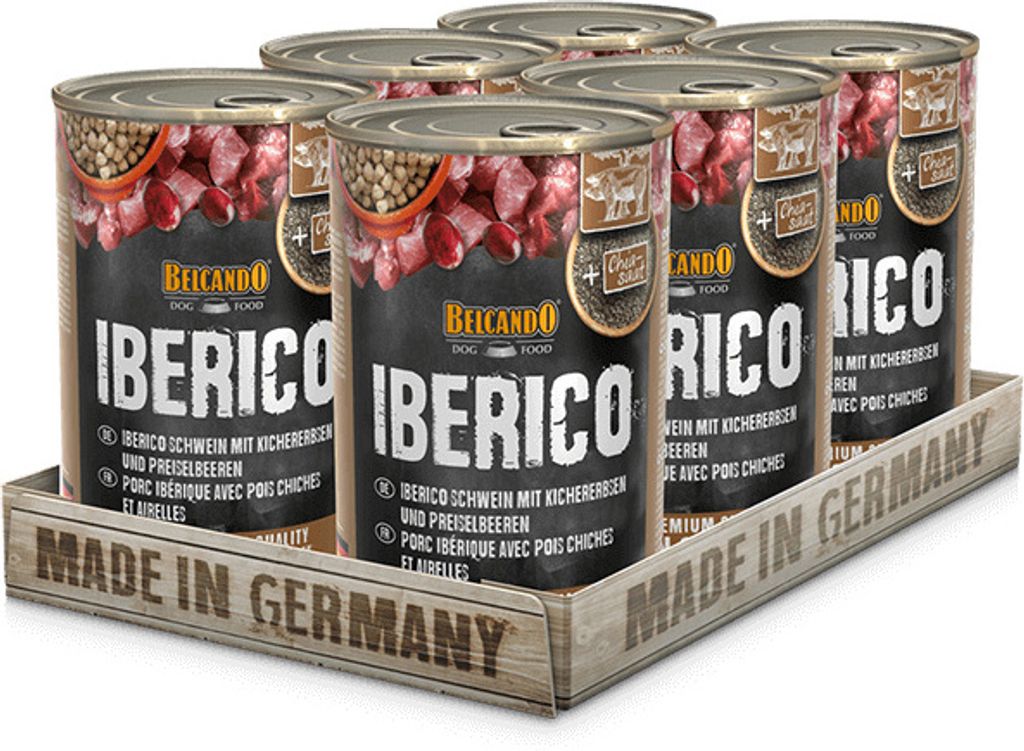 BELCANDO® Iberico Porc aux pois chiches et aux airelles 6x Image du produit 