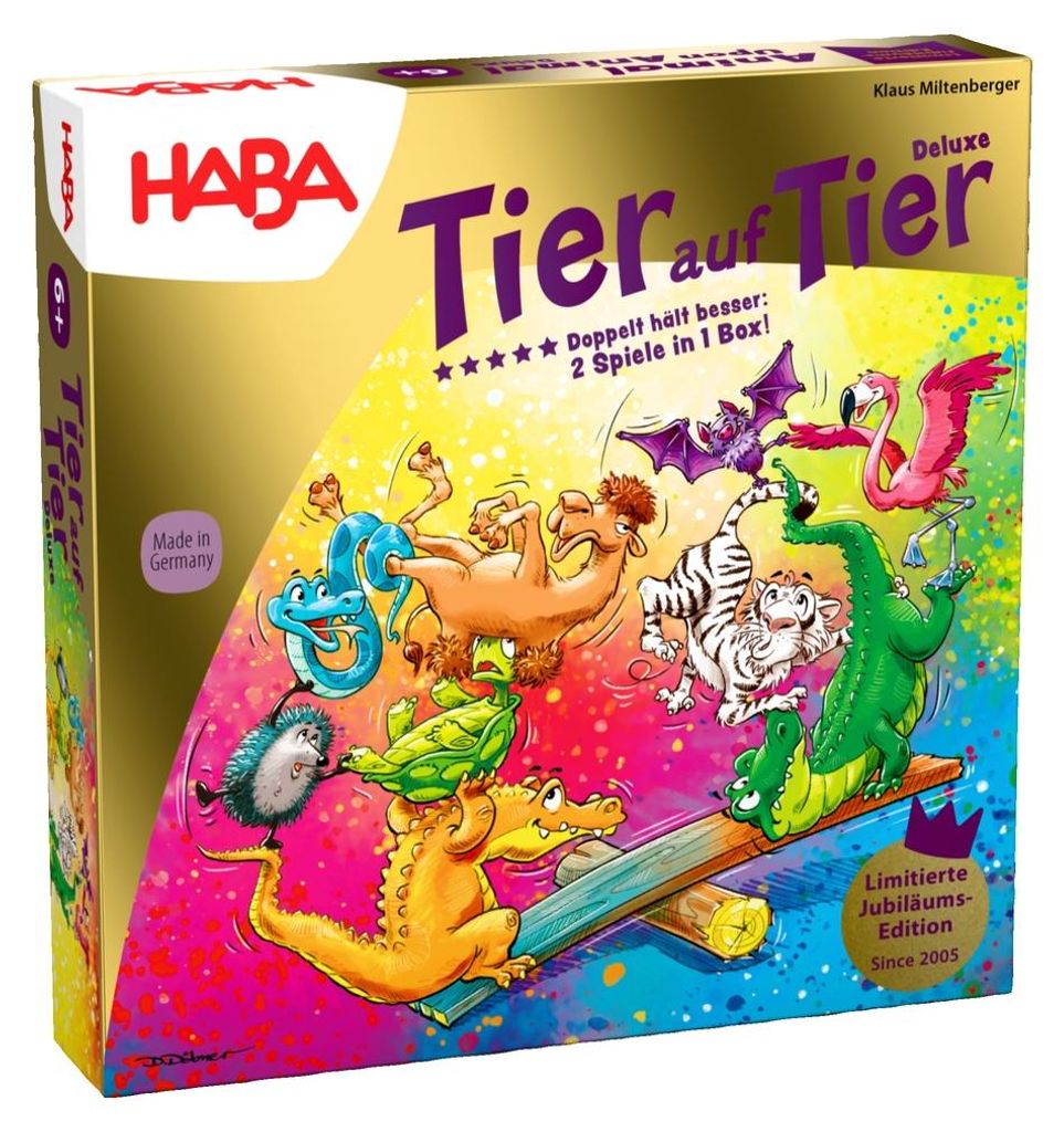 HABA Animal Upon Animal Deluxe, Brettspiel, Feinmotorik Produktbild 