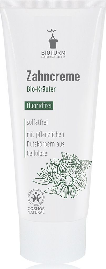 BIOTURM Zahnpasta mit Bio-Kräutern FLUORIDFREI