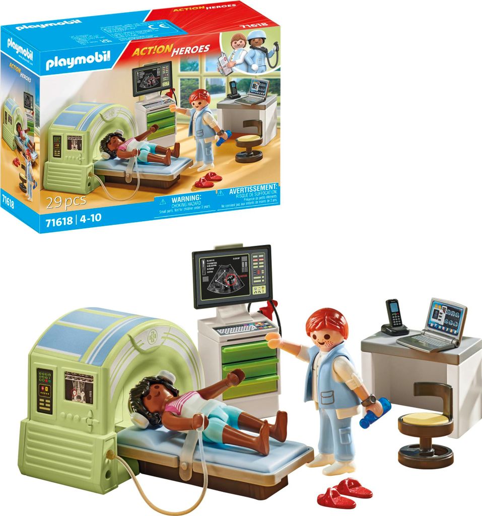 PLAYMOBIL Action Heroes 71618 MRT mit Patient, realistische Produktbild 