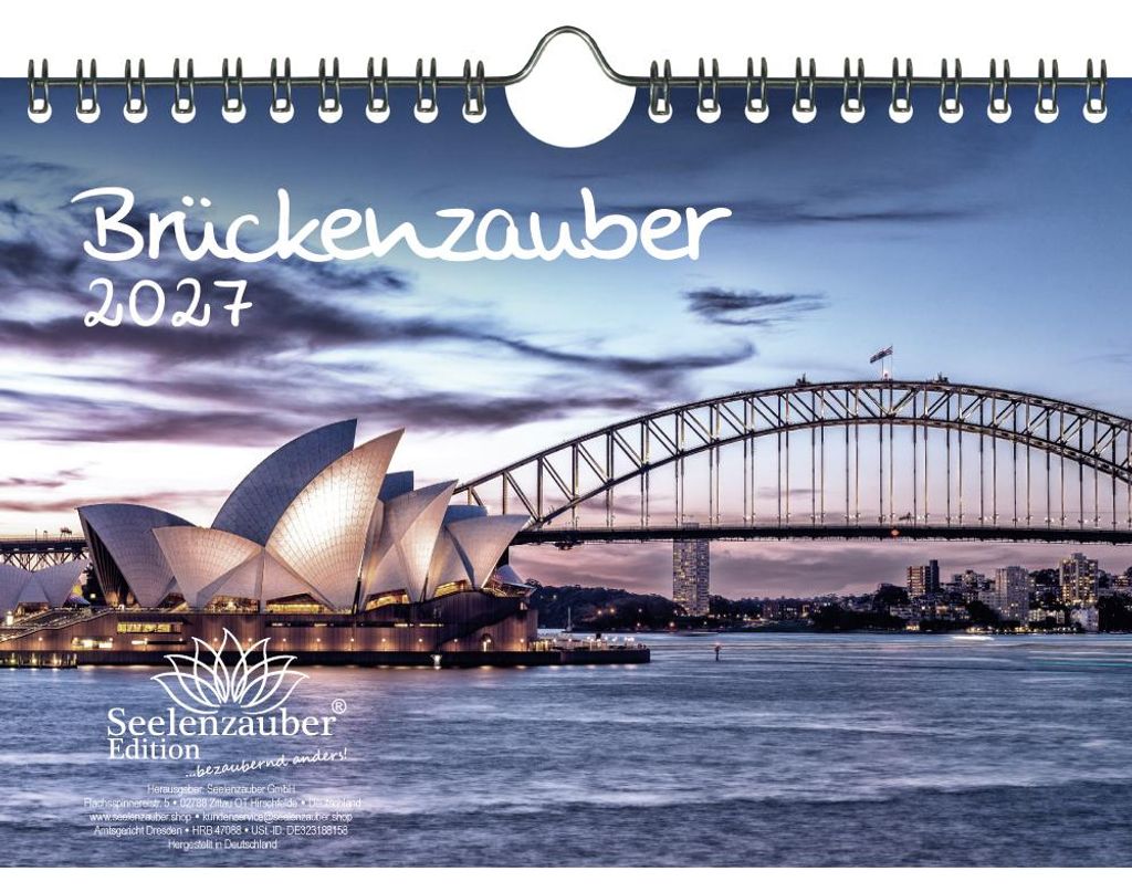 Brückenzauber DIN A5 Kalender für 2027 Brücke Brücken - Seelenzauber