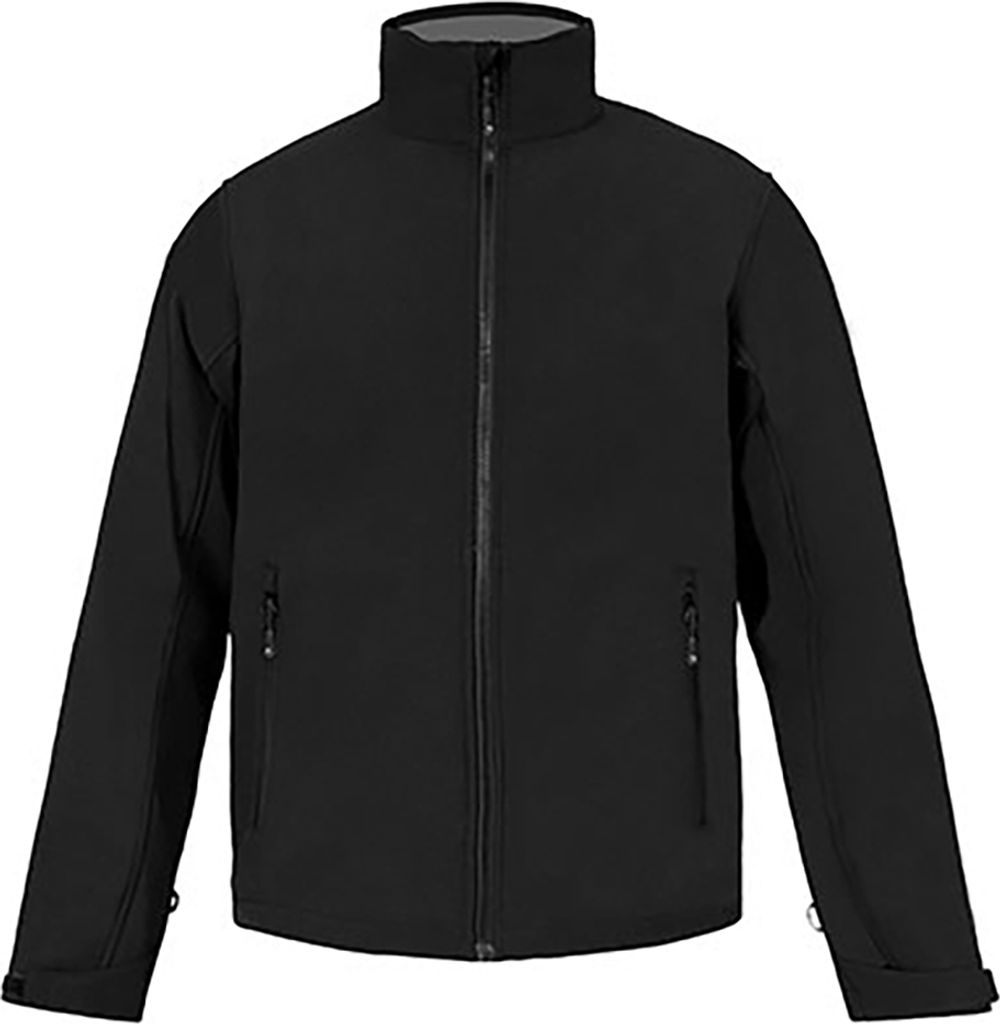 Softshell Jacke C+ Plus Size Herren, Schwarz, XXXL