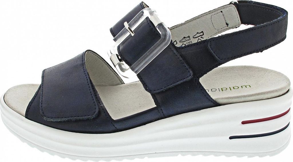 Waldläufer H-Dina Keilsandalette Blau in Gr. 40