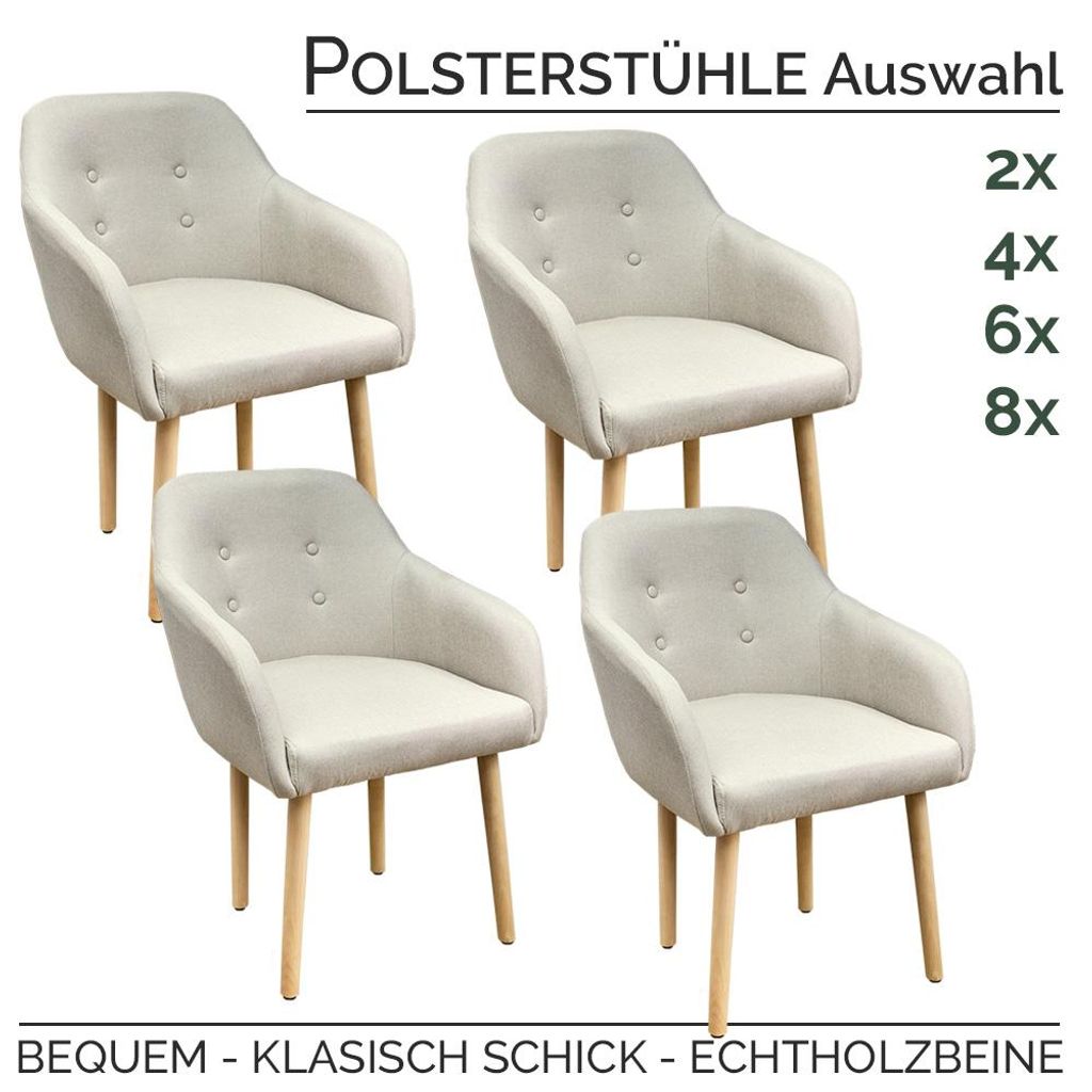 Stühle Esszimmerstühle in 2er, 4er, 6er, 8er Set, Produktbild 