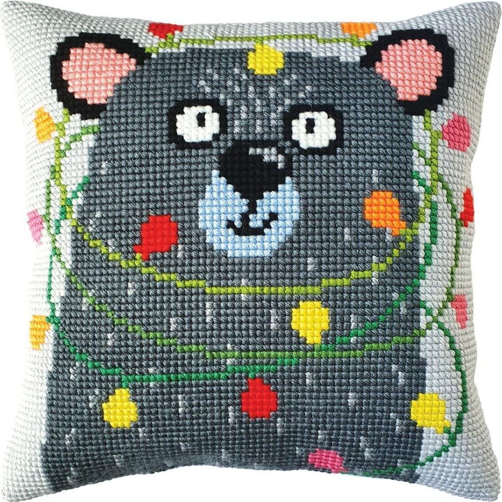 CDA Kreuzstichkissen Set "Urlaub", bedruckt, 40x40cm Produktbild 