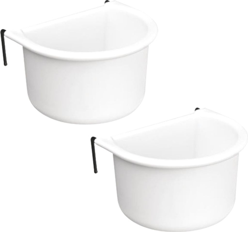 2er-Set Plastikschalen für Papageien 80ml und 85ml