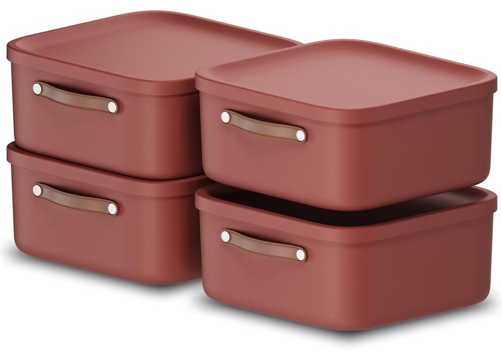 Rotho 4er-Set Aufbewahrungsbox 20 L Maloja - Kunststoffbox Produktbild 