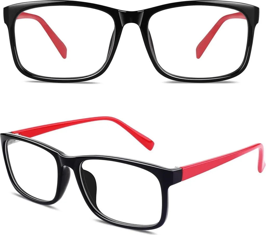 CGID CN12 Occhiali da Lavoro Stile Nerd Sottili - Lenti Chiare