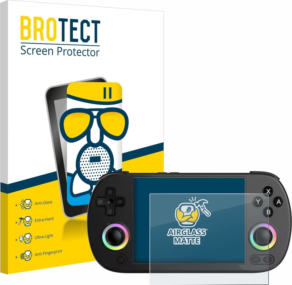BROTECT Entspiegelungs Schutzglas für Anbernic RG40XX H Schutzfolie Panzer Folie Glas Display Schutz matt