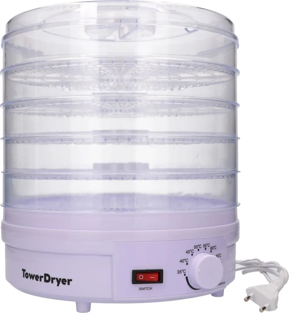 Déshydrateur Extralink Home à plateaux amovibles, champignons et fruits