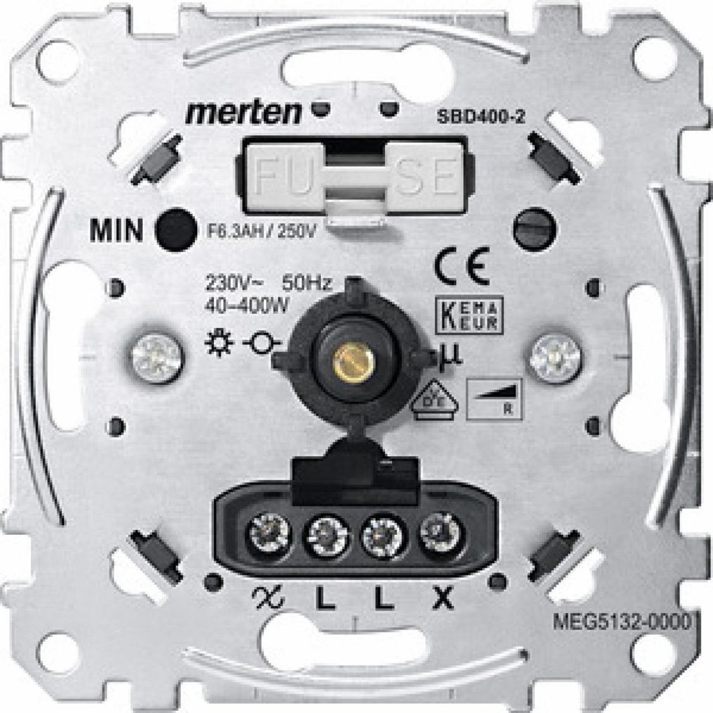 Merten Drehdimmer Einsatz MEG5132-0000 f.ohmsche Last Produktbild 