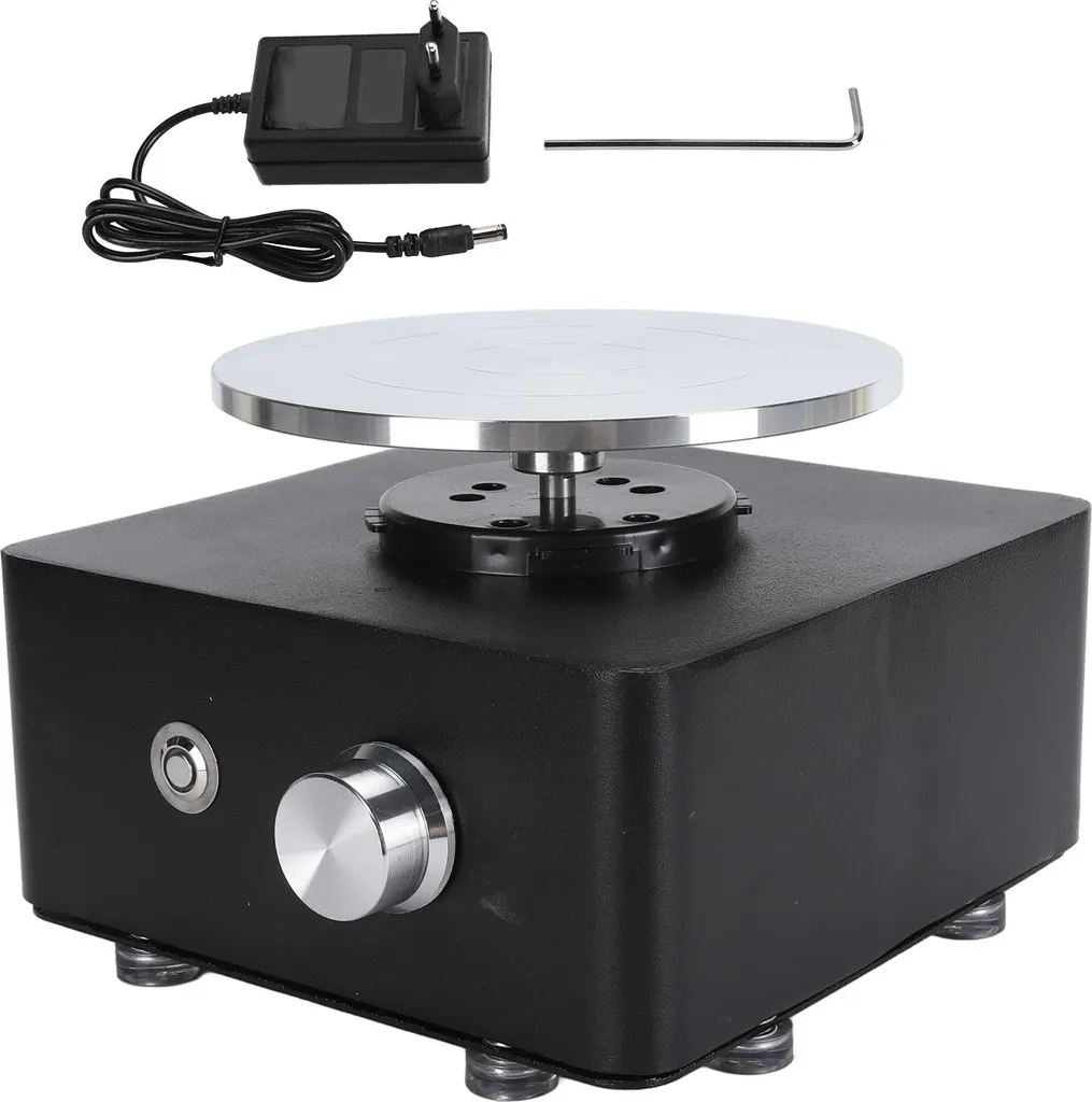 Machine de Poterie pour Enfants avec Vitesse Variable et Plateau Noir