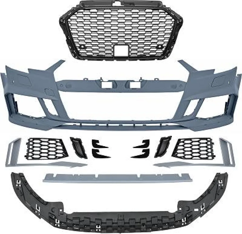 Pare-chocs complet pour AUDI A3 Berline 8VS 8VM look origine gris
