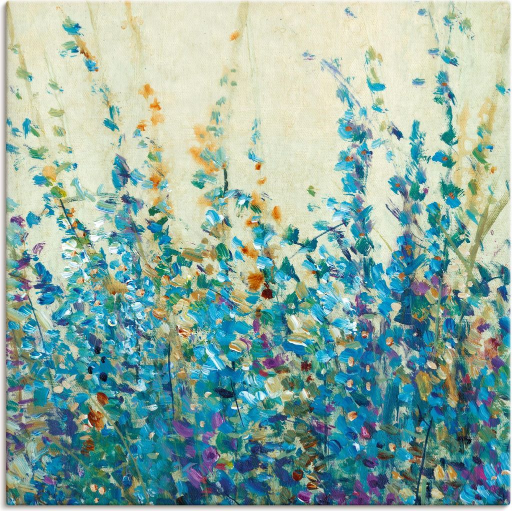 ARTland Leinwandbild Blautöne II Größe: 50x50 cm