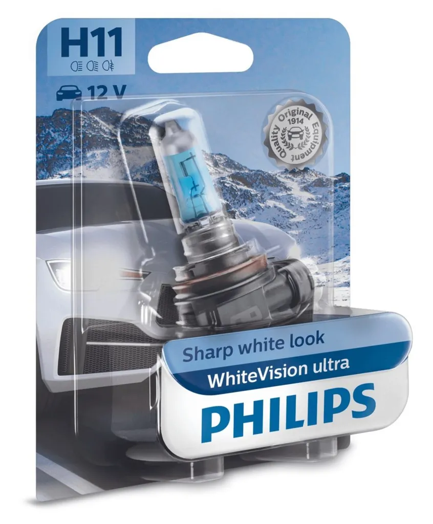 Recensione Philips H11 WhiteVision Ultra 55W | Test Luce Bianca 4200K