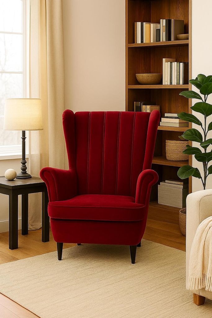 FURMEB24 SESSEL CHLOE 104 x 98 cm ROT