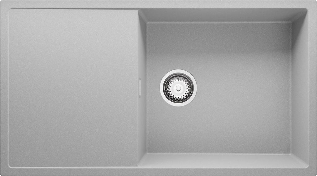 PRIMAGRAN Spülbecken Grau 90x50cm, Granitspüle 1 Becken + Produktbild 