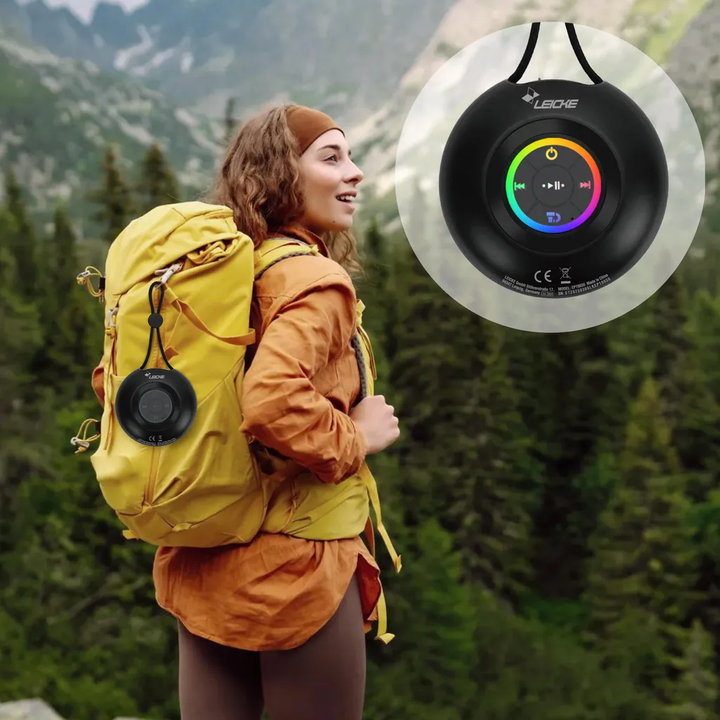 Mini Enceinte Bluetooth pour Douche : Son Puissant et Fixation Facile