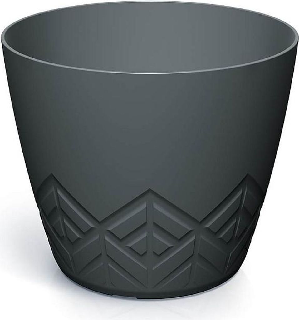 ARECO Blumentopf 23,8 cm - Farbe: anthrazit