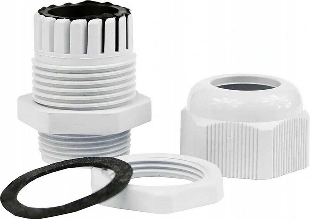 10 Stück Kabelverschraubungen einstellbare 4-8mm Kabeldurchführungen M16x1,5 IP68 wasserdicht Grau