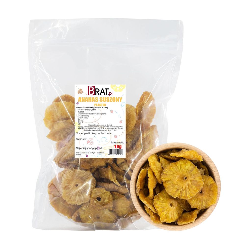 Ananas suszony plaster 1kg Zdjęcie produktu 