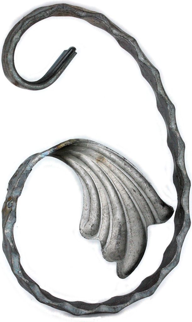 UHRIG Schmiedeeisen Schnörkel, Bogen geschmiedet für z.B. Zaun, Geländer uvm. 150x100mm aus 12x6mm Stahl