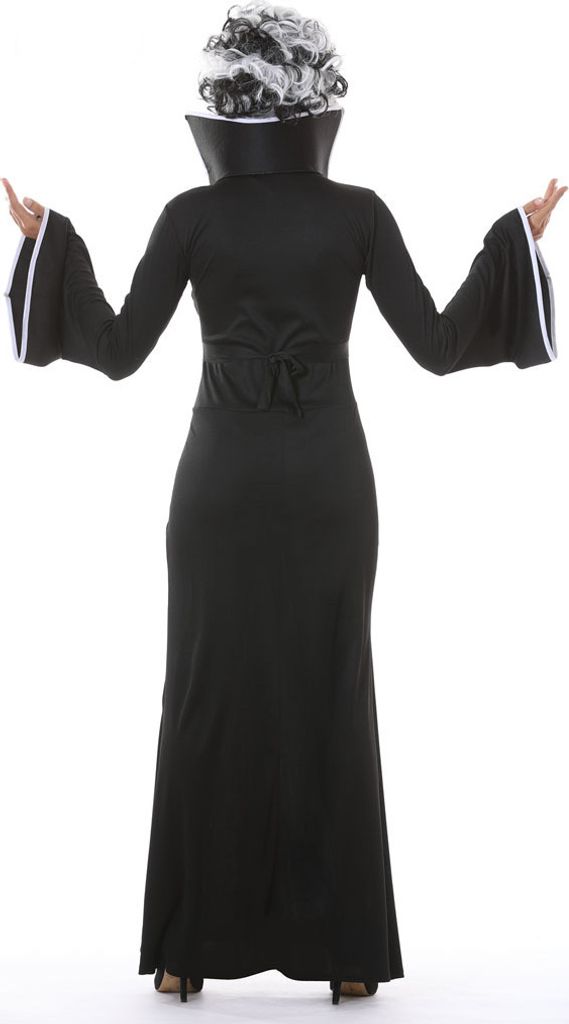 Funny Fashion Vampir-Lady Gothic Kleid – Schwarz, Größe 36-38, Aus Polyester, Für Karneval & Halloween