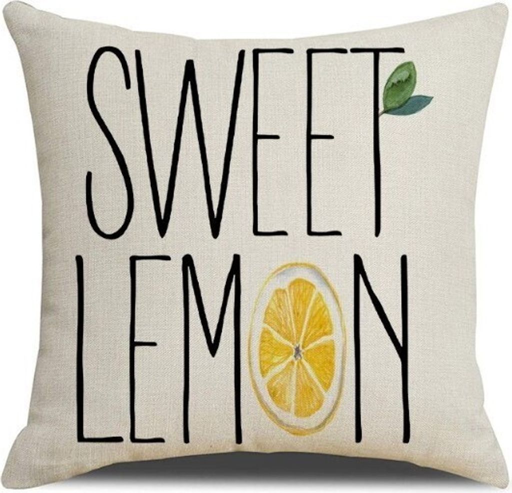 Kopfkissenbezug 45 x 45 cm SWEET LEMON POD163