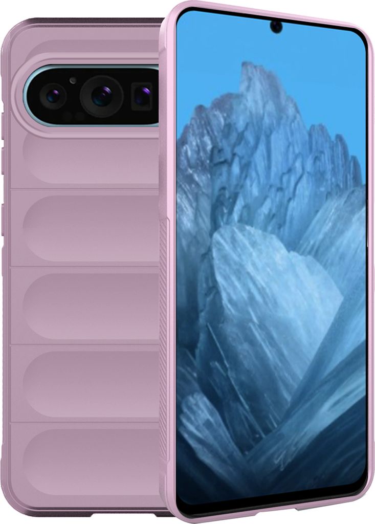 Hülle für Google Pixel 9 / 9 Pro Handyhülle Handy Tasche Back Cover Bumper TPU Case in Lila