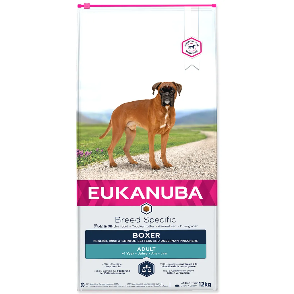 Alimentation Chien Eukanuba Boxer 12 kg : Pour Vitalité et Muscles Secs