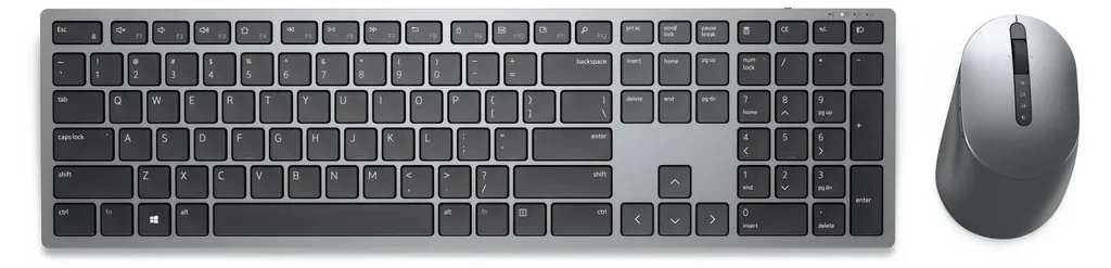 Clavier Dell KM7321W idéal télétravail multi-écrans sans fil AZERTY Gris