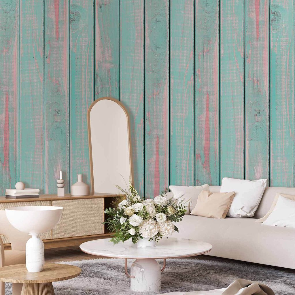 Vlies Tapete - Peppermint clouds 50x1000 cm Muster f-A-0239-j-d