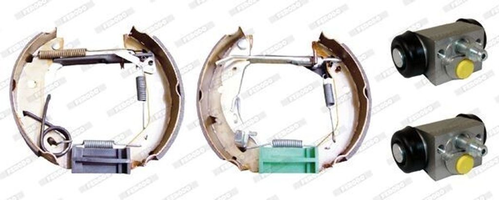 FERODO Bremsensatz Trommelbremse Hinten passend für MERCEDES-BENZ A-Klasse (W168) FMK357