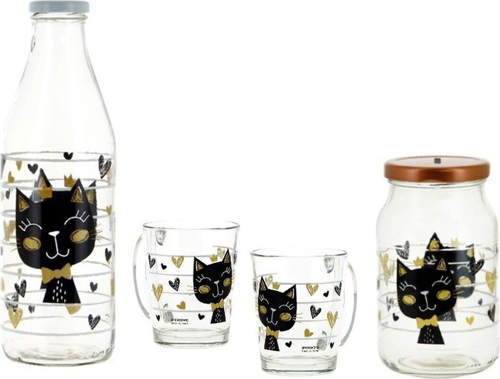 Glasset Golden Cat 4tlg.